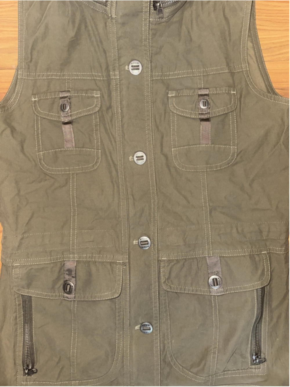 Kuhl Utility Safari Vest Womens XS Olive Gorpcore Hiking Hooded Outdoor Tactical - Picture 6 of 13